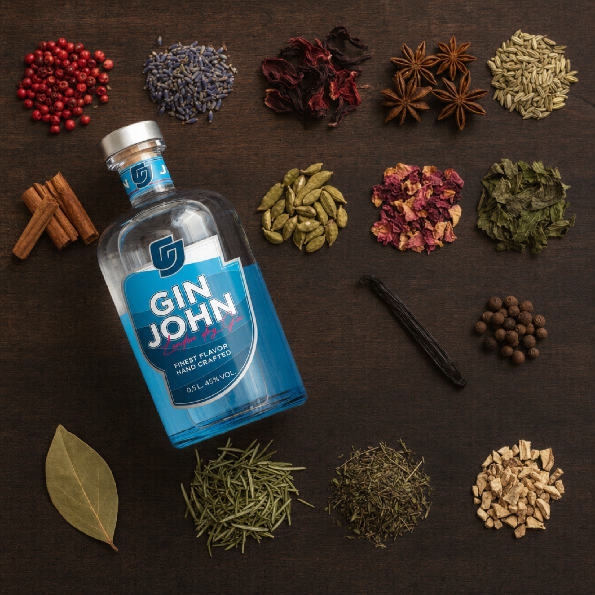 21 Botanicals im Gin John – Die 15 abseits von Wacholder