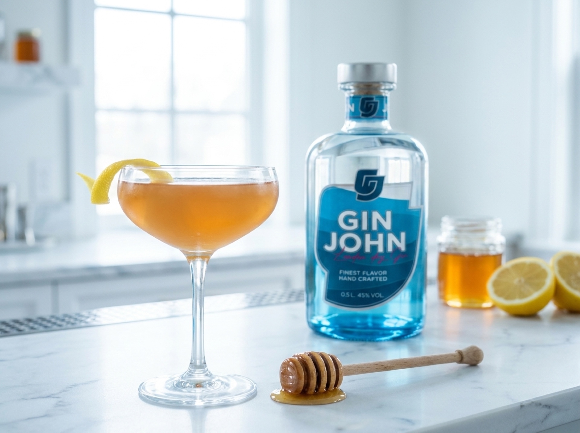 Bee's Knees Rezept mit Gin John – Prohibition-Klassiker mit Honig