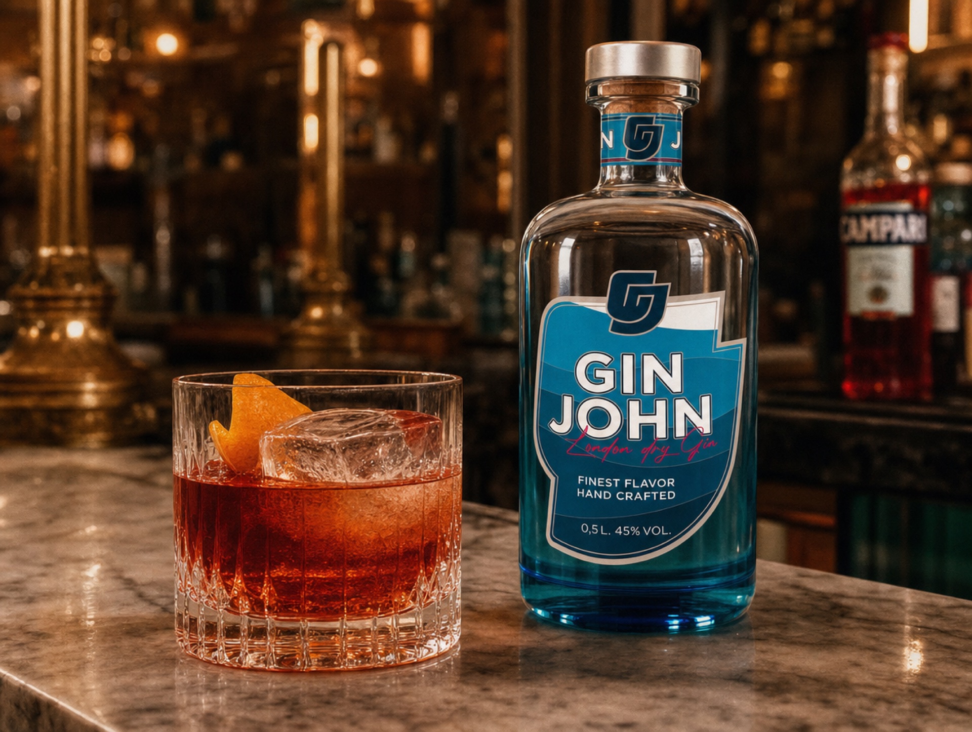 Negroni mit Gin John – Klassiker, neu interpretiert